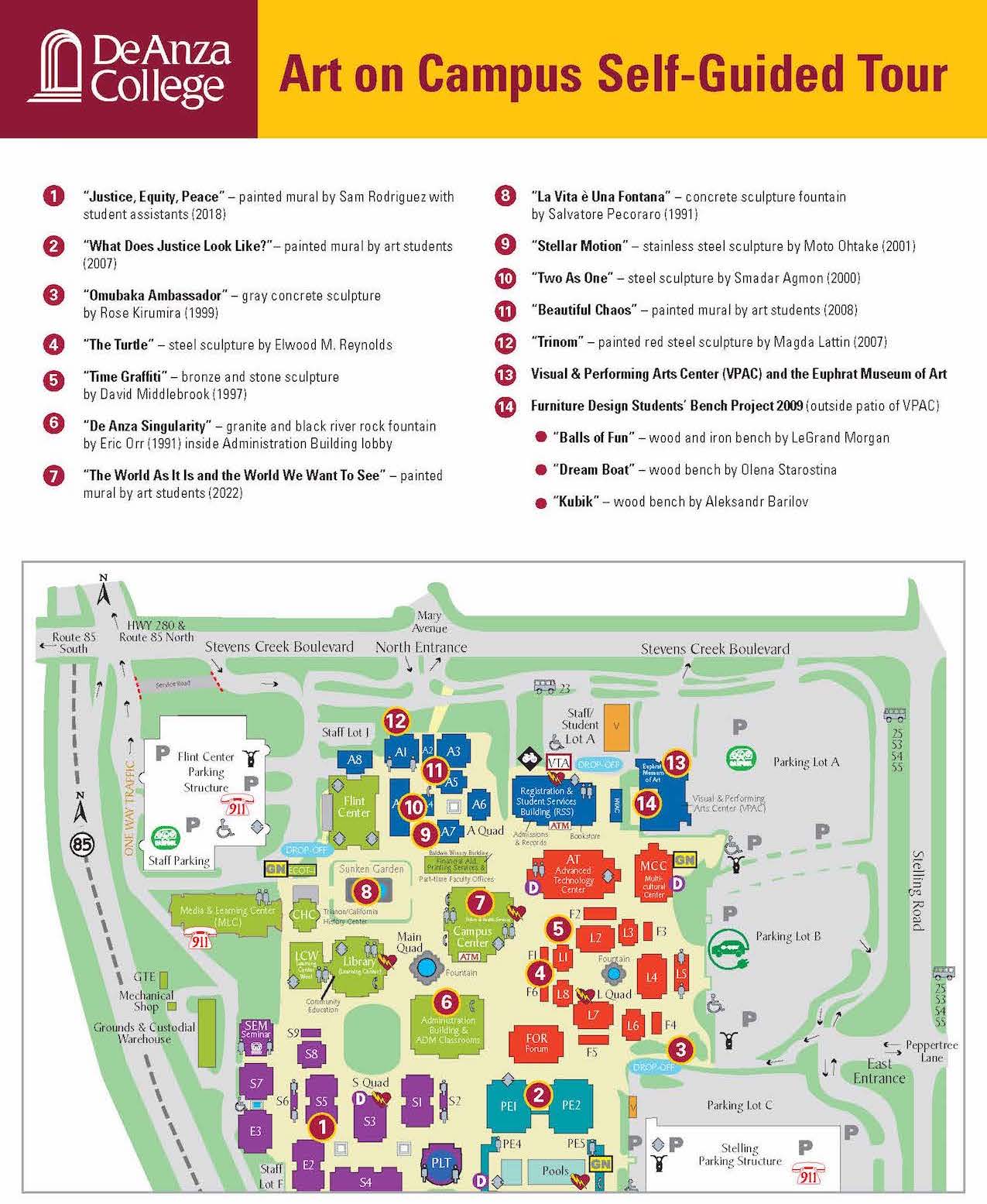 Campus Art Map 2022 A 