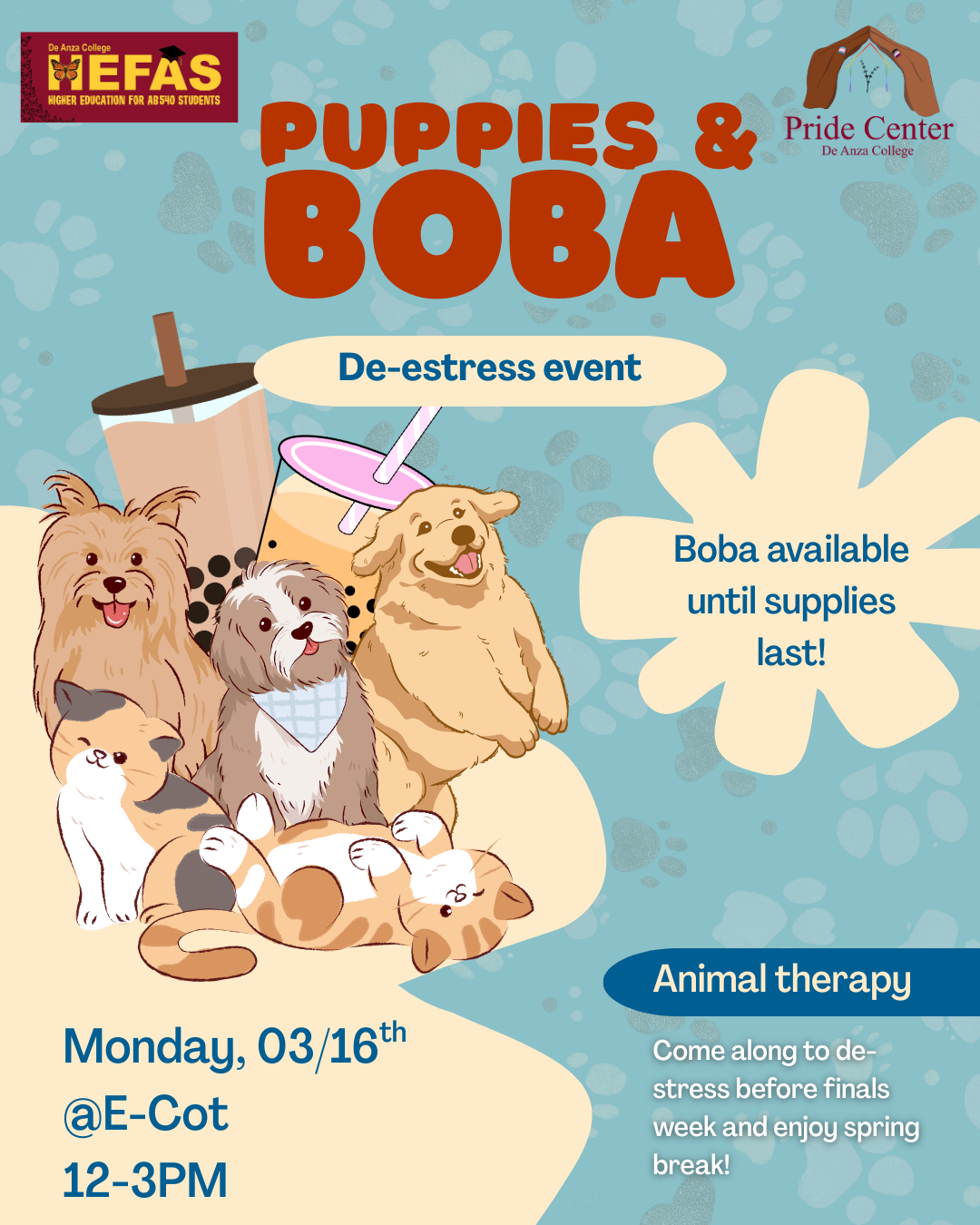 Puppies and Boba Event