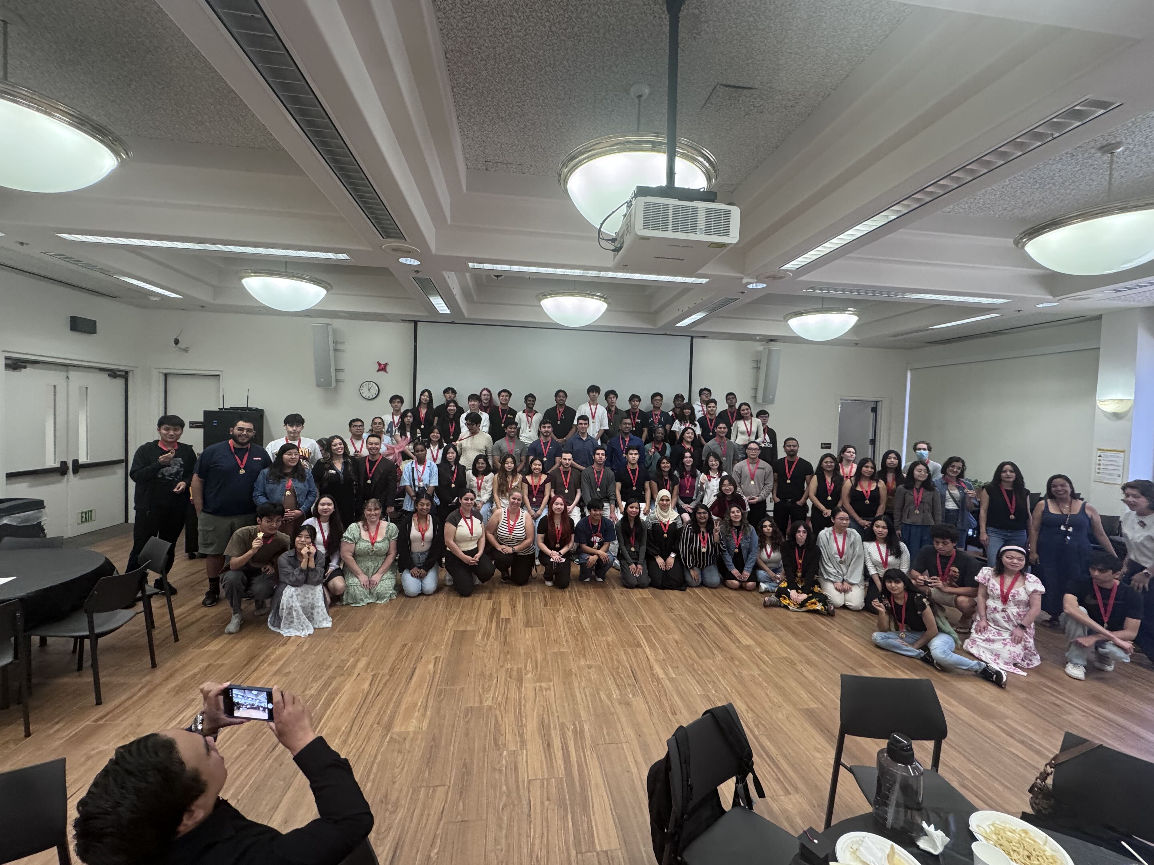 Group photo of students at the Transfer Achievement Celebration