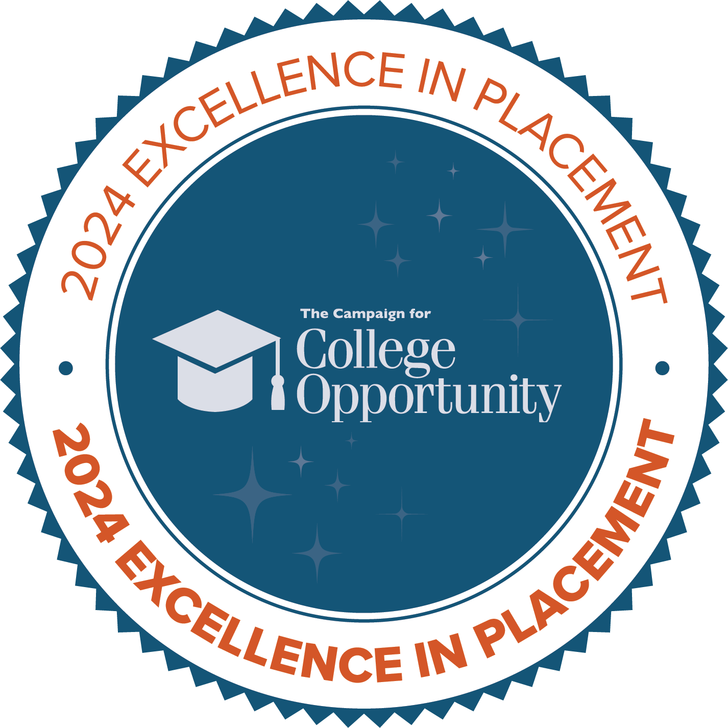 Campaign for College Opportunity 2024 Excellence in Placement award logo